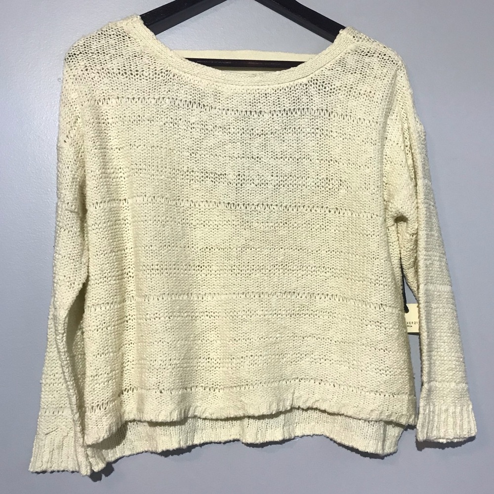 Forever 21 Open Back Knit Sweater size Medium NWT